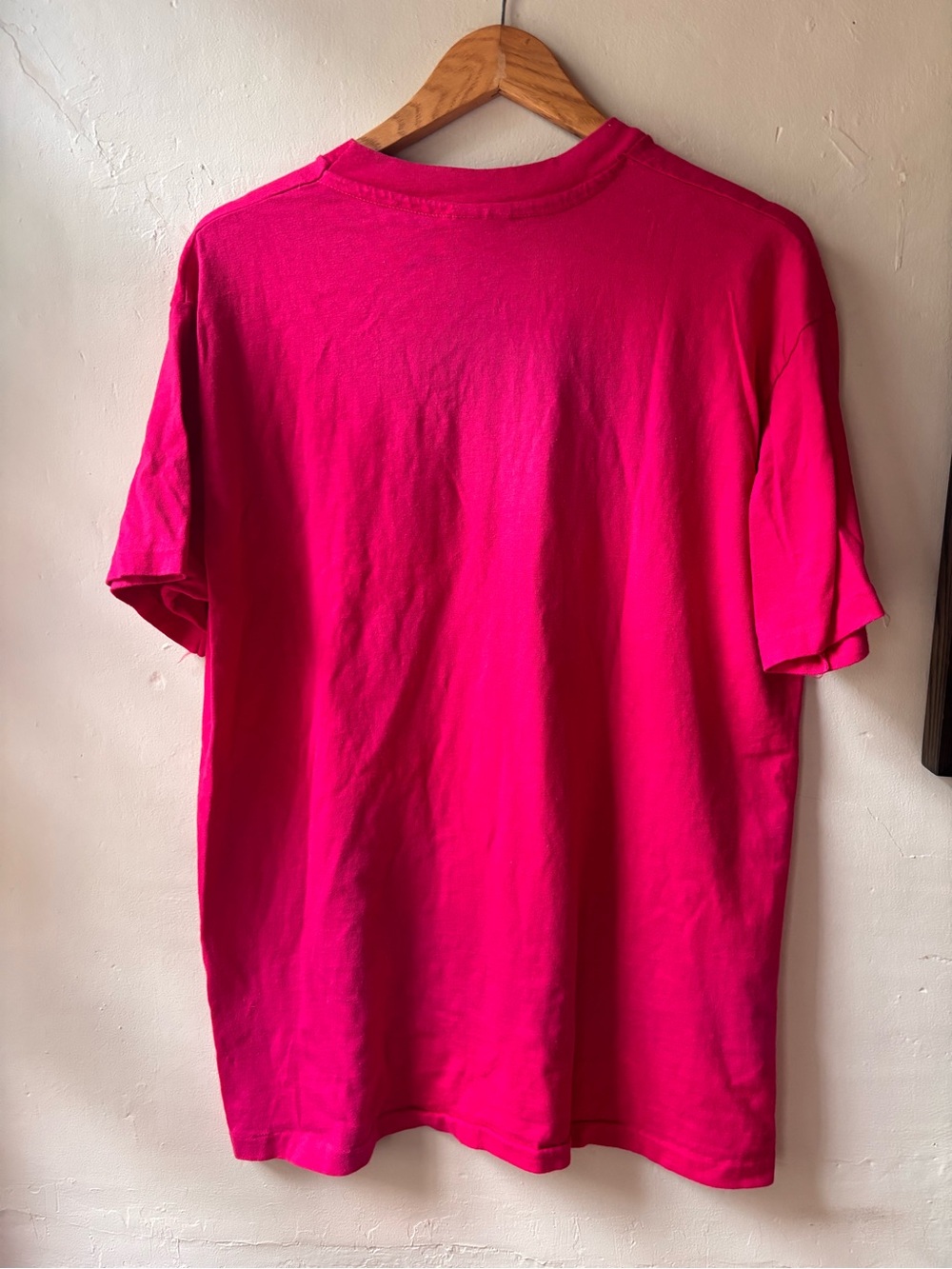 Vintage Hawaii Tee Shirt Hot Pink with Puffy Flower Size XL - Picture 6 of 6